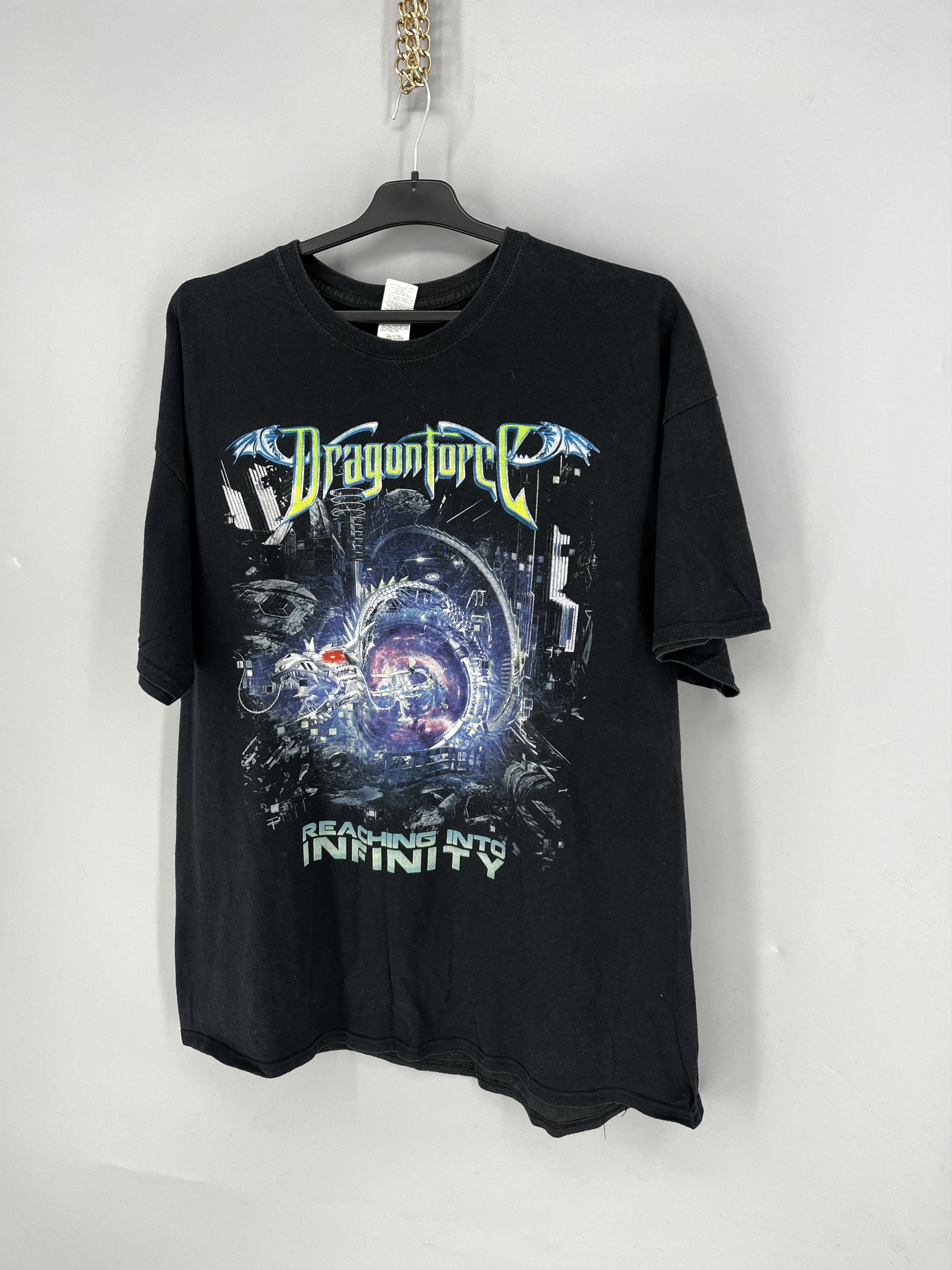 Band Tees Dragonforce Inhuman Rampage Tour Band Graphic T-Shirt Adult Size US XXL / EU 58 / 5 - 3 Thumbnail