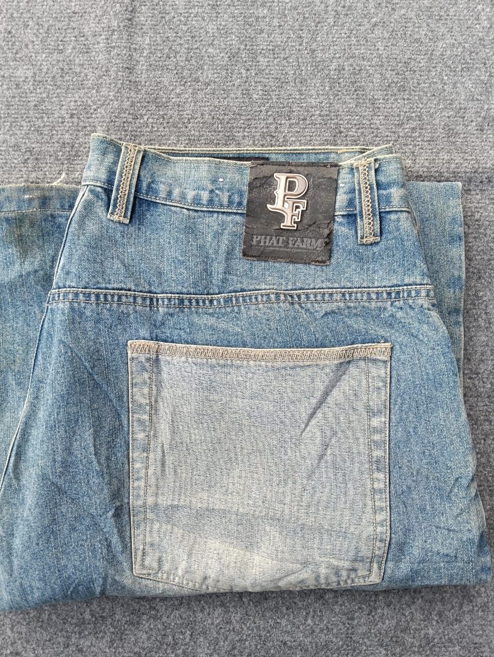 Phat Farm Vintage y2k Phat Farm Blue Wash Baggy Denim Jeans Size 38 Size US 37 - 9 Thumbnail