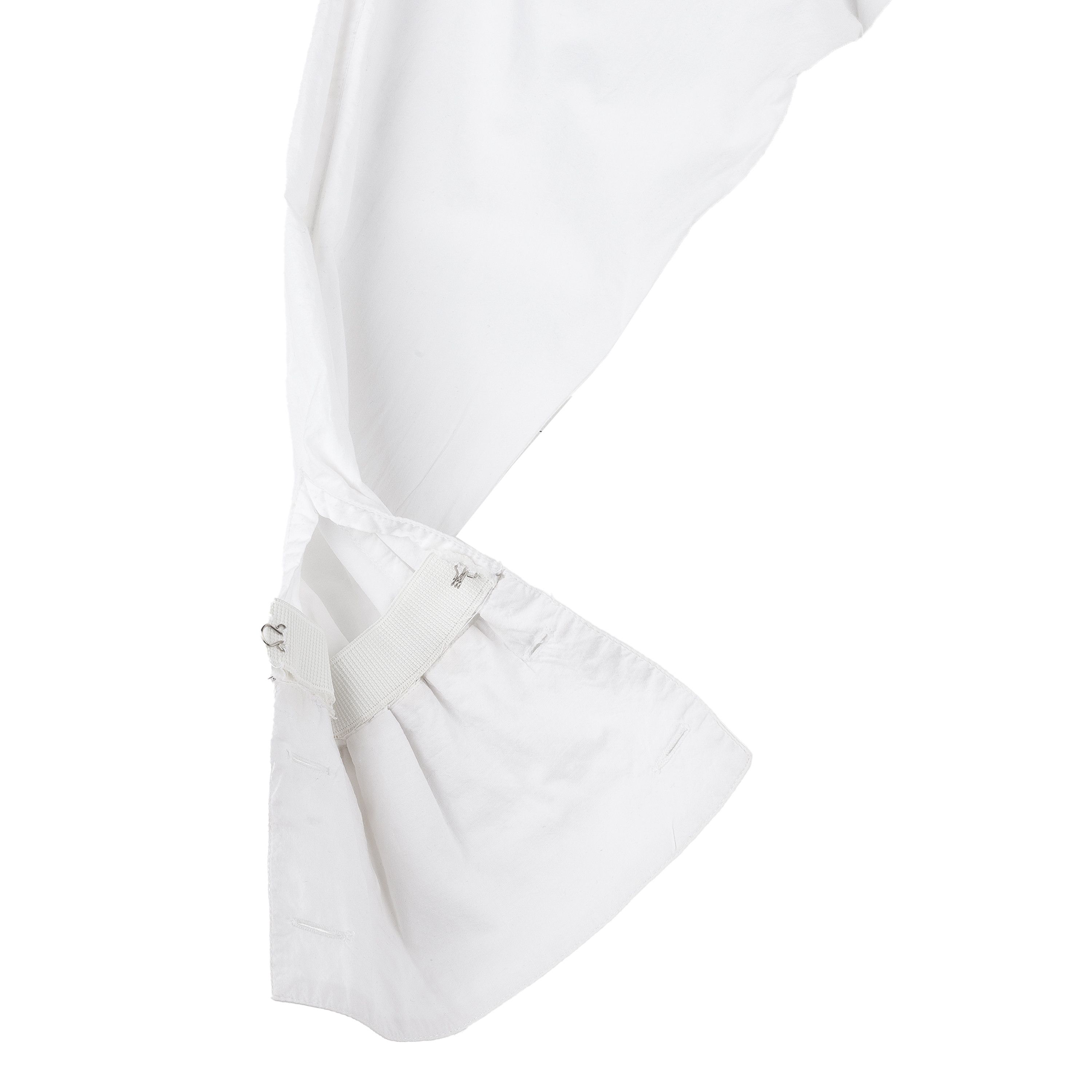 Marithe + Francois Girbaud Marithé François Girbaud Vintage White Frill Shirt (M) Size M / US 6-8 / IT 42-44 - 5 Thumbnail