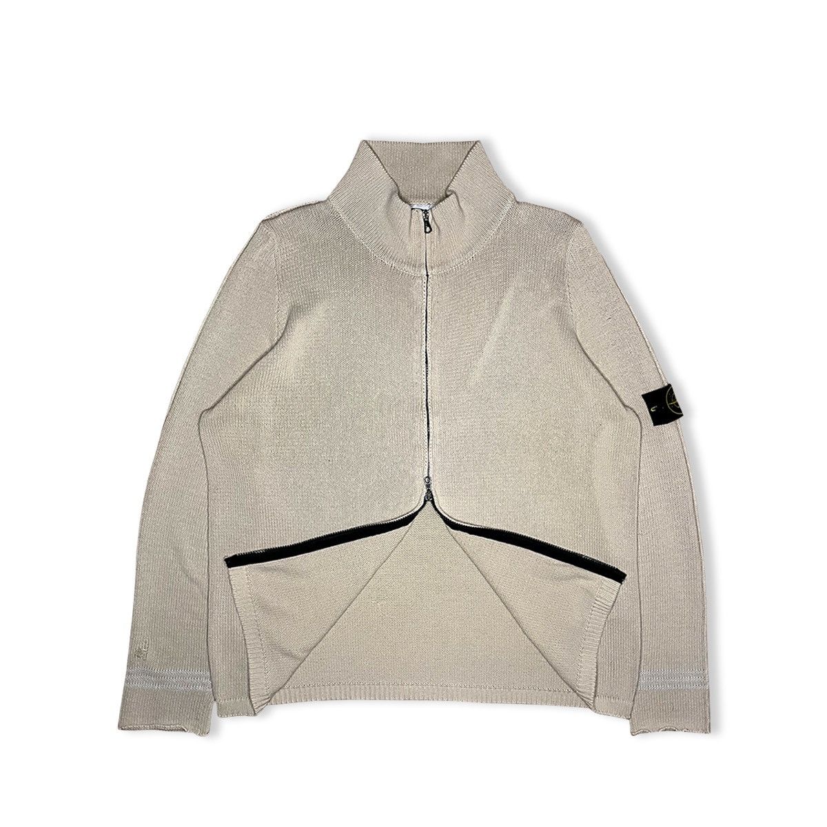 Stone Island 2003 Stone Island Cotton Knit Double Zip Jacket Size US XL / EU 56 / 4 - 1 Thumbnail