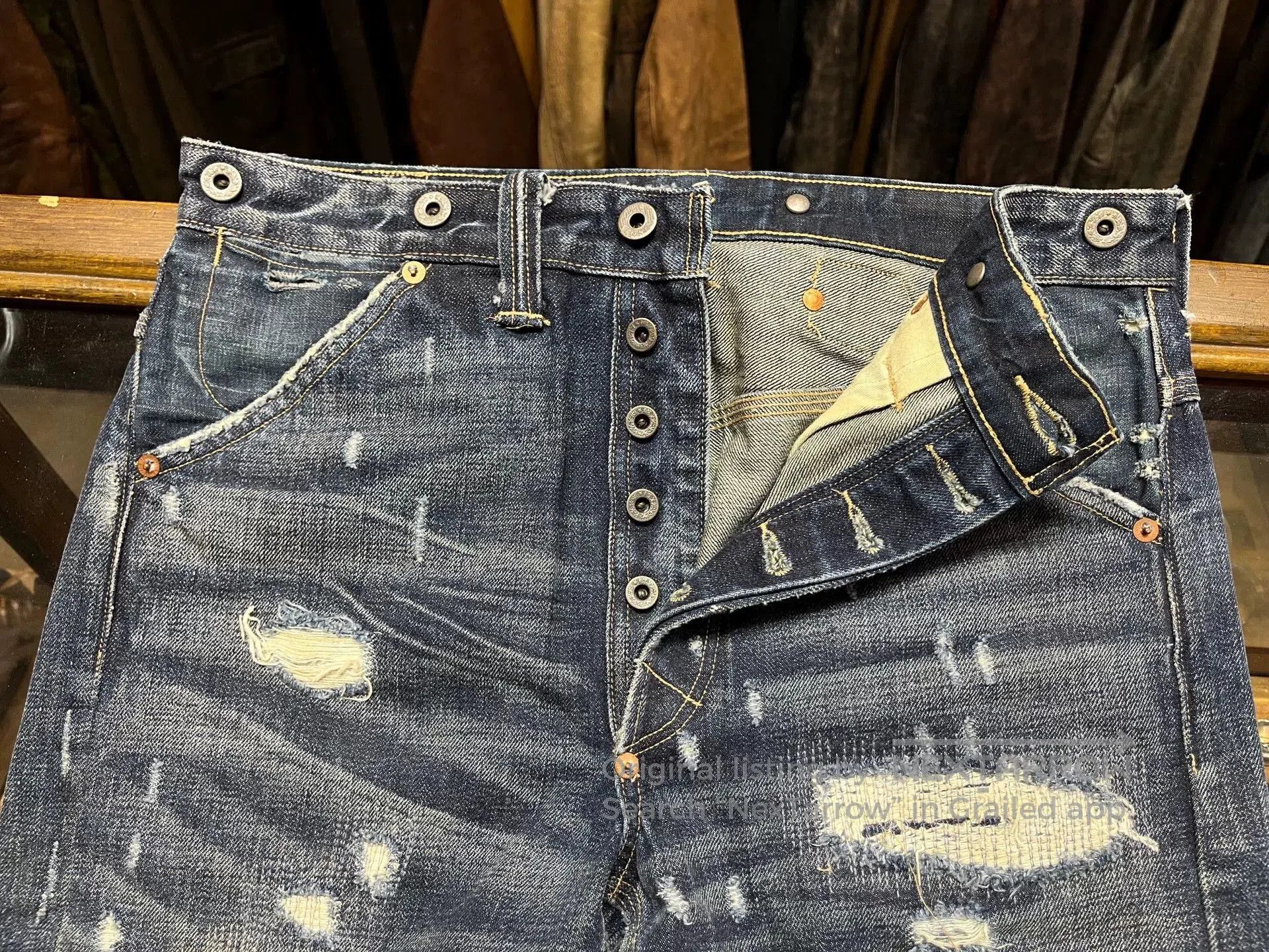 RRL Ralph Lauren vintage distressed denim jeans RRL. Size US 29 - 7 Thumbnail