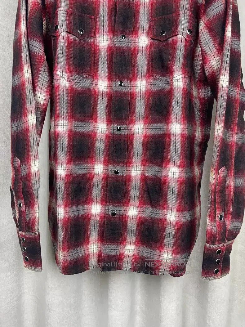 Saint Laurent Paris Saint Laurent Paris Black and Red Plaid Western Shirt i Size US M / EU 48-50 / 2 - 4 Thumbnail