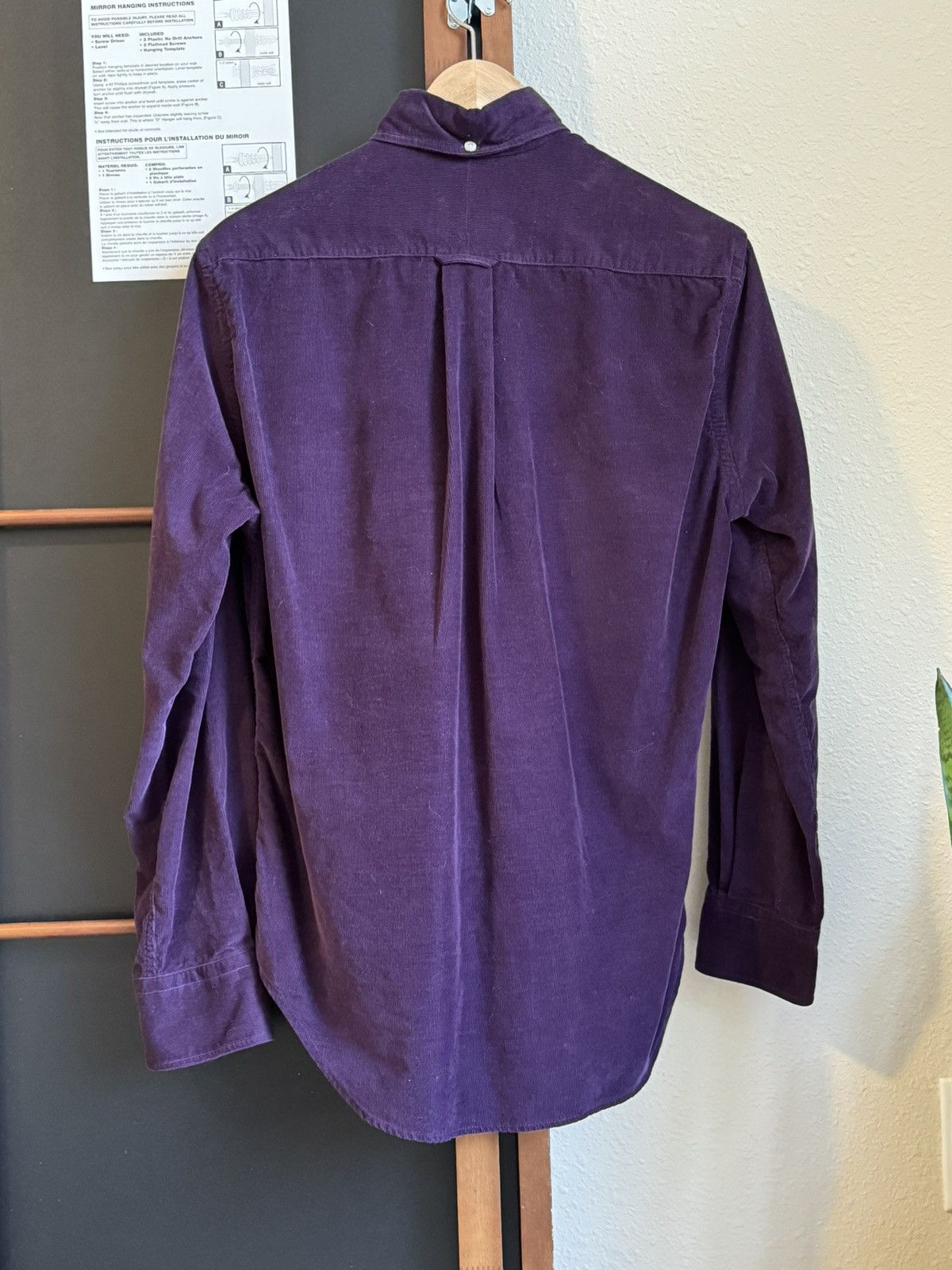 Gitman Bros. Vintage Button Down Shirt - Purple Corduroy Size US S / EU 44-46 / 1 - 2 Thumbnail