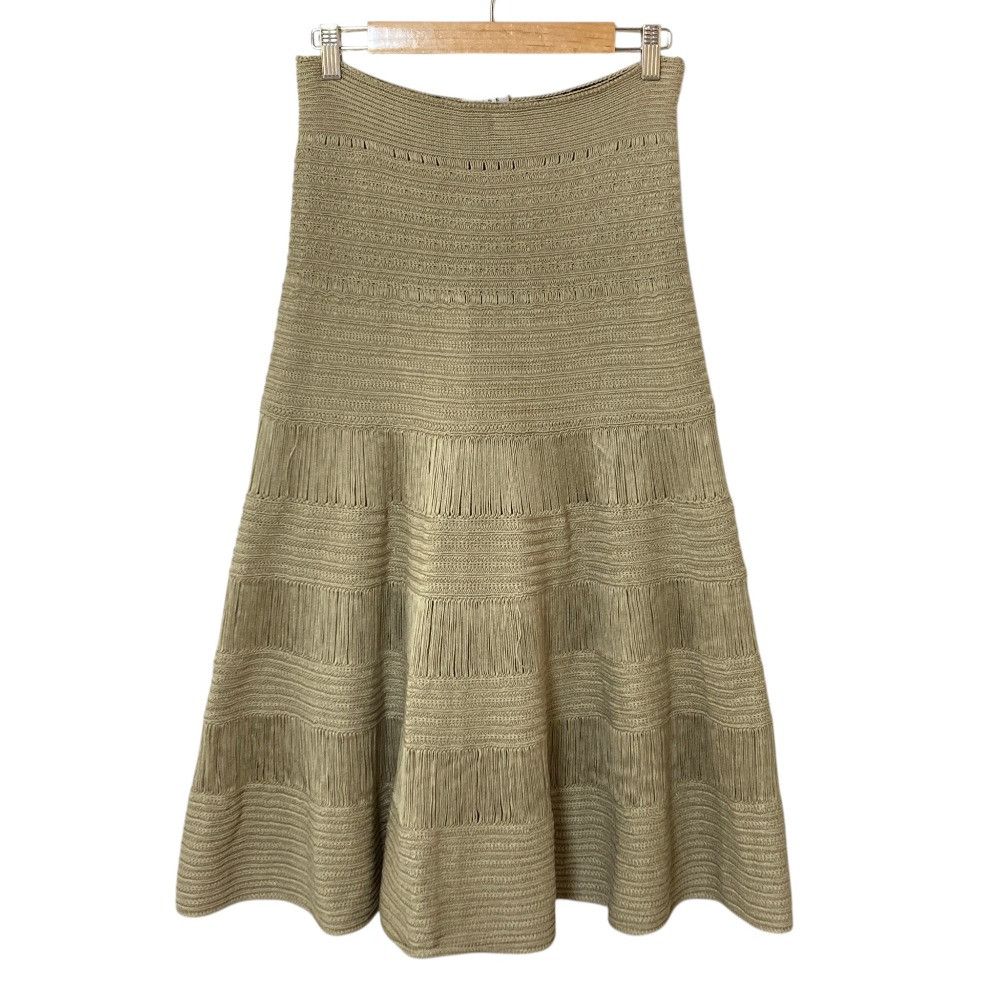 Celine Celine CELINE Silk Cotton Knit Flare Skirt Textile Skirts DUTY FREE for USA Size ONE SIZE - 1 Thumbnail