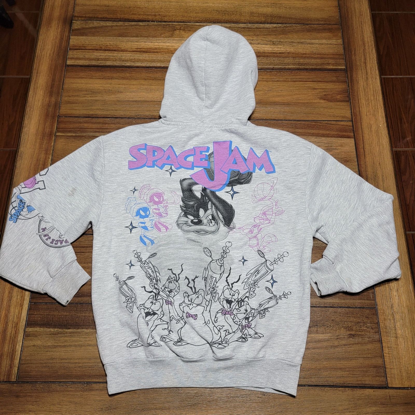 Other Space Jam LS Grey Unisex Hoodie Tune Squad Design - Size XS Size XS / US 0-2 / IT 36-38 - 5 Thumbnail