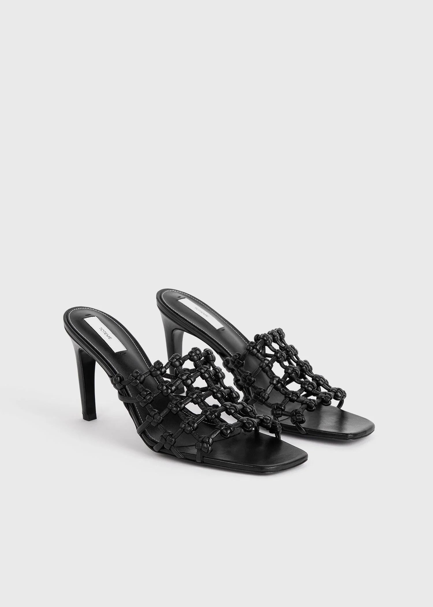 Toteme Toteme Braided-leather bandeau mules Heels Size US 6 / IT 36 - 1 Thumbnail
