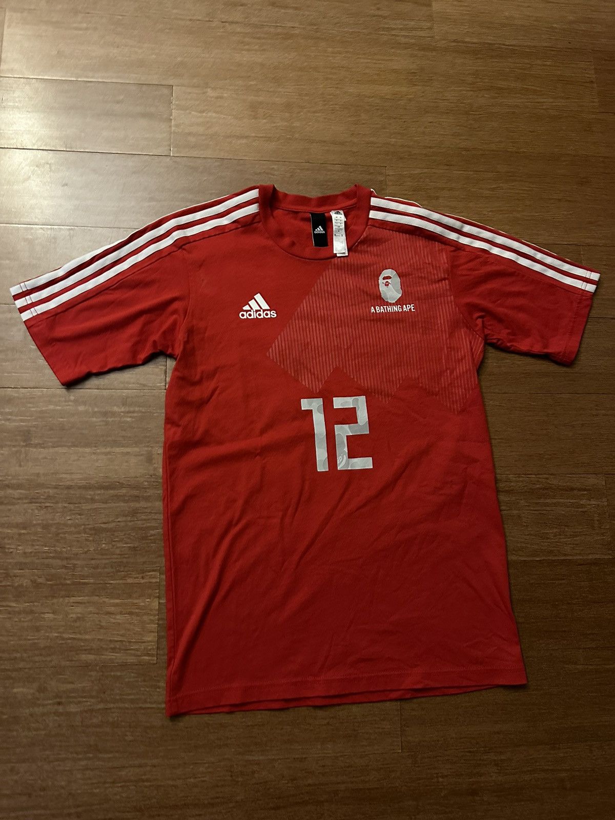 image of Adidas World Cup 2018 Winning Collection Football Tee in Red, Men's (Size Medium)