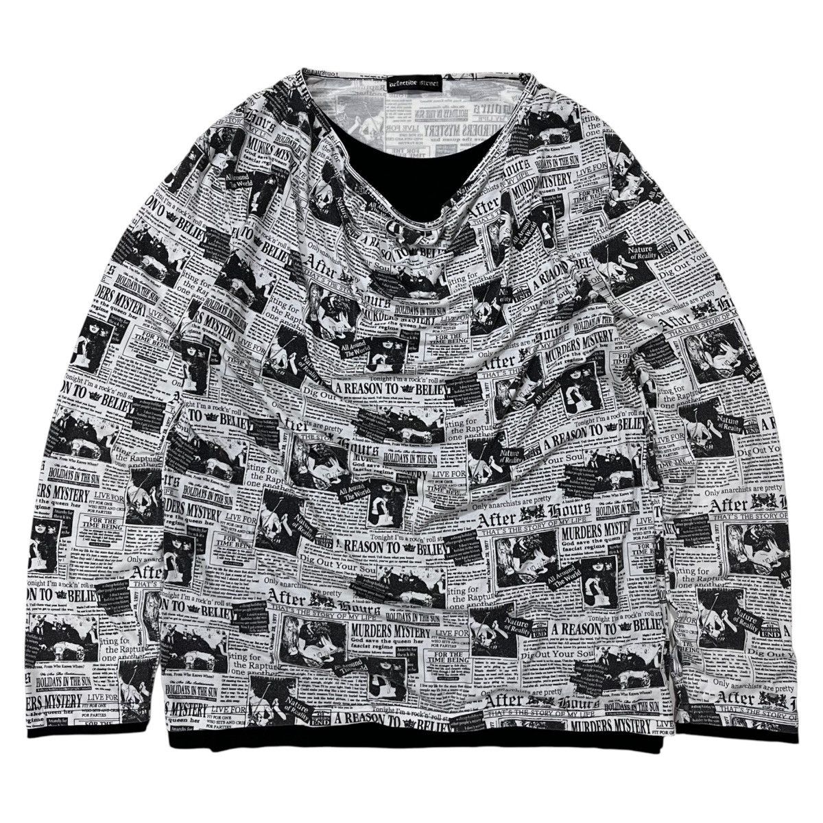 If Six Was Nine × Japanese Brand × Le Grande Bleu (L.G.B.) Defective struct poem anarchy double layer like a hysteric Size US L / EU 52-54 / 3 - 1 Thumbnail