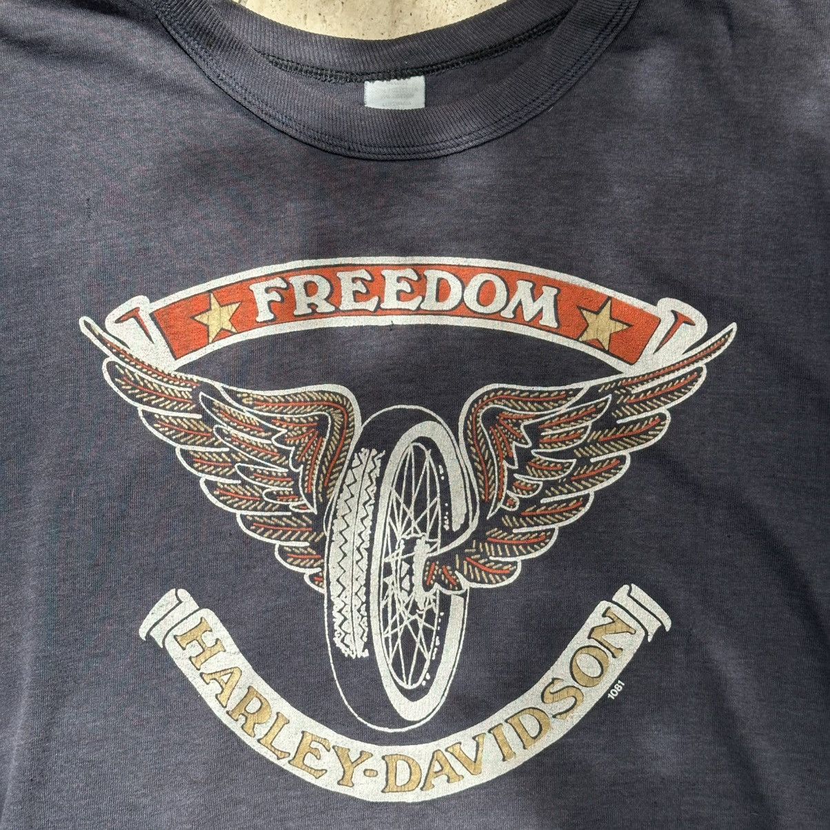 Harley Davidson × Vintage Vintage Harley Davidson Motorcycle T-Shirt Size US M / EU 48-50 / 2 - 2 Thumbnail