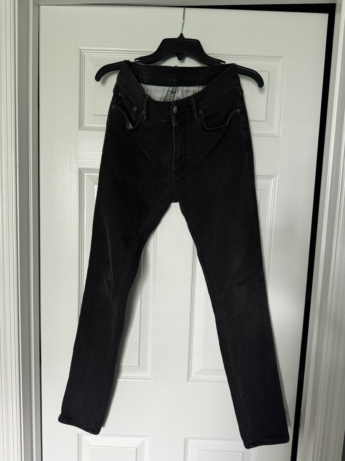 Acne Studios Used Black Denim Jeans North Cut