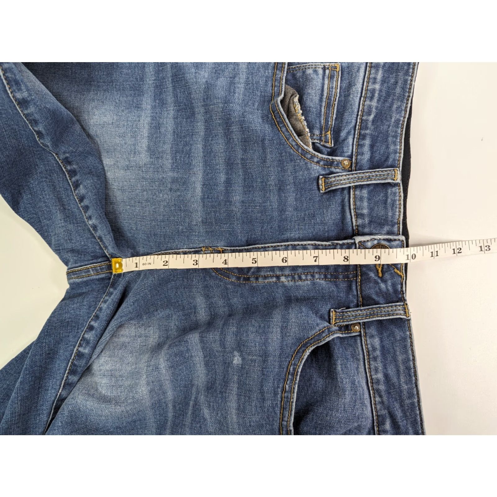 Vintage LuLaRoe Jeans Women 28 Blue Stretch Tapered Slim Ankle Elastic Waist Med Wash - 5-Pocket Design - Button Zip - Regular - Blue - Womens - Jeans Size 28" / US 6 / IT 42 - 7 Thumbnail
