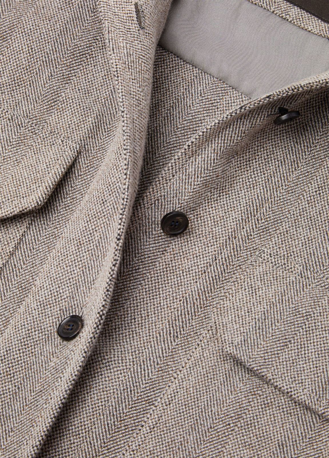 Loro Piana o1srvl11e0526 FAP3675 Darby Overshirt in Grey Size L / US 10 / IT 46 - 4 Thumbnail