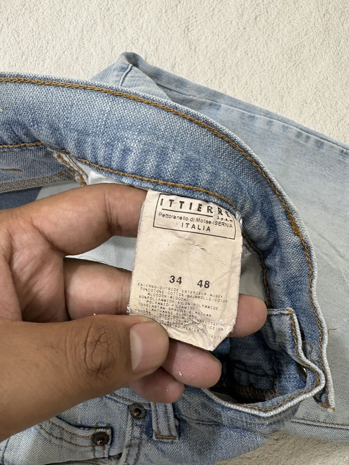 Versace Jeans Couture 2000s Versace distressed Luxury Wash Denim Size US 31 - 8 Thumbnail
