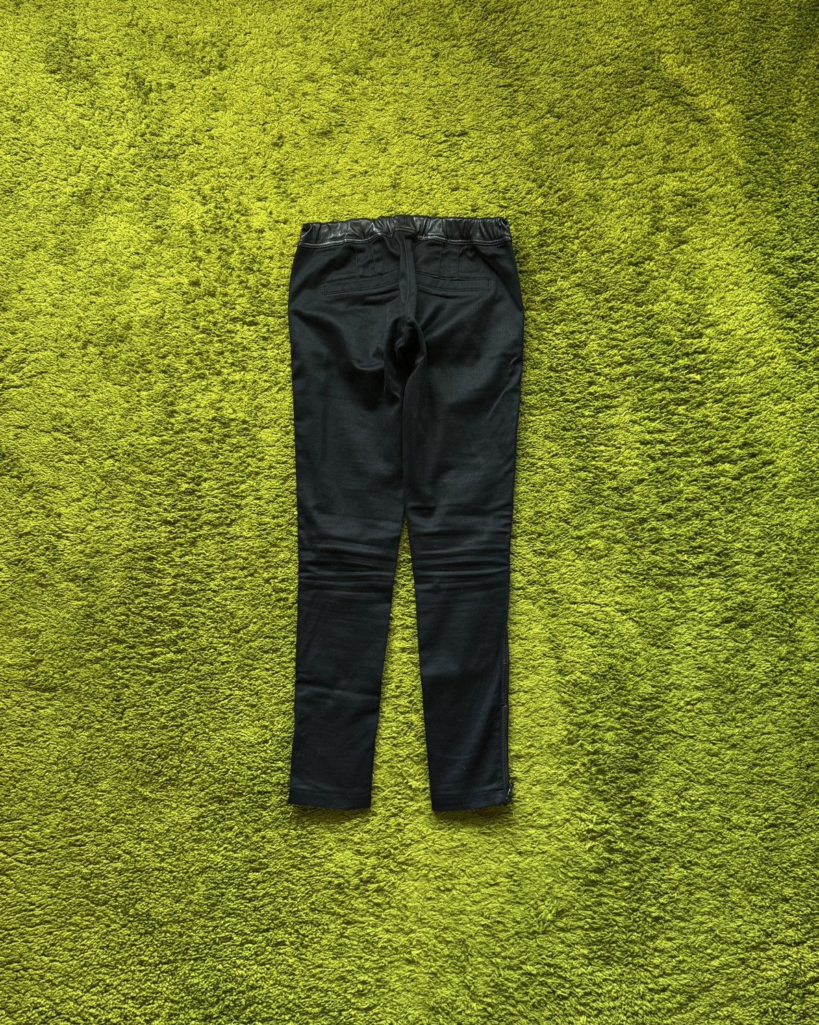 Designer × Dolce & Gabbana Dolce & Gabbana D&G avant garde grunge leather front pants Size 27" / US 4 / IT 40 - 2 Thumbnail