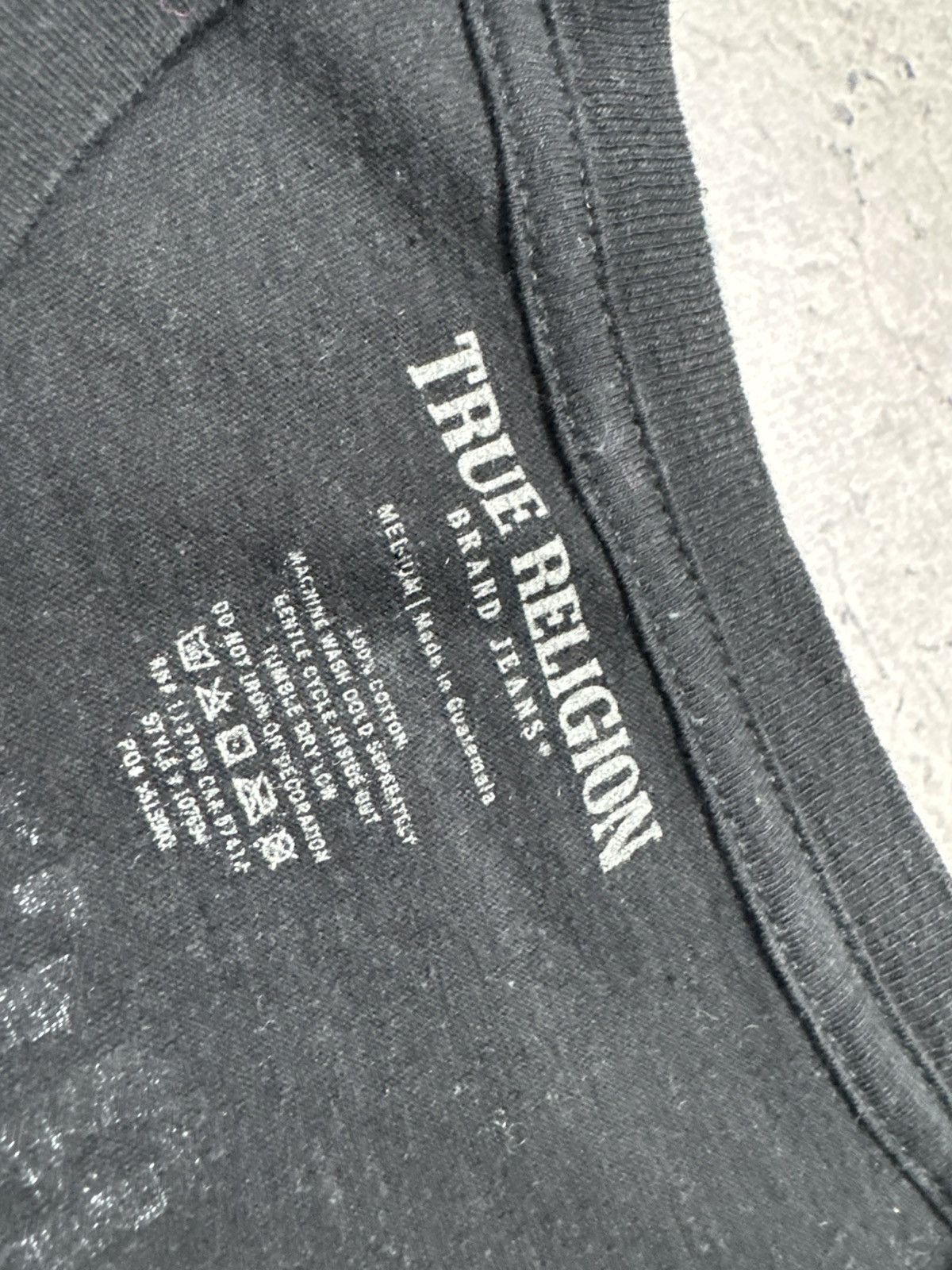 True Religion True Religion Buddha Big Logo Black T-Shirt Size M Size US M / EU 48-50 / 2 - 6 Thumbnail