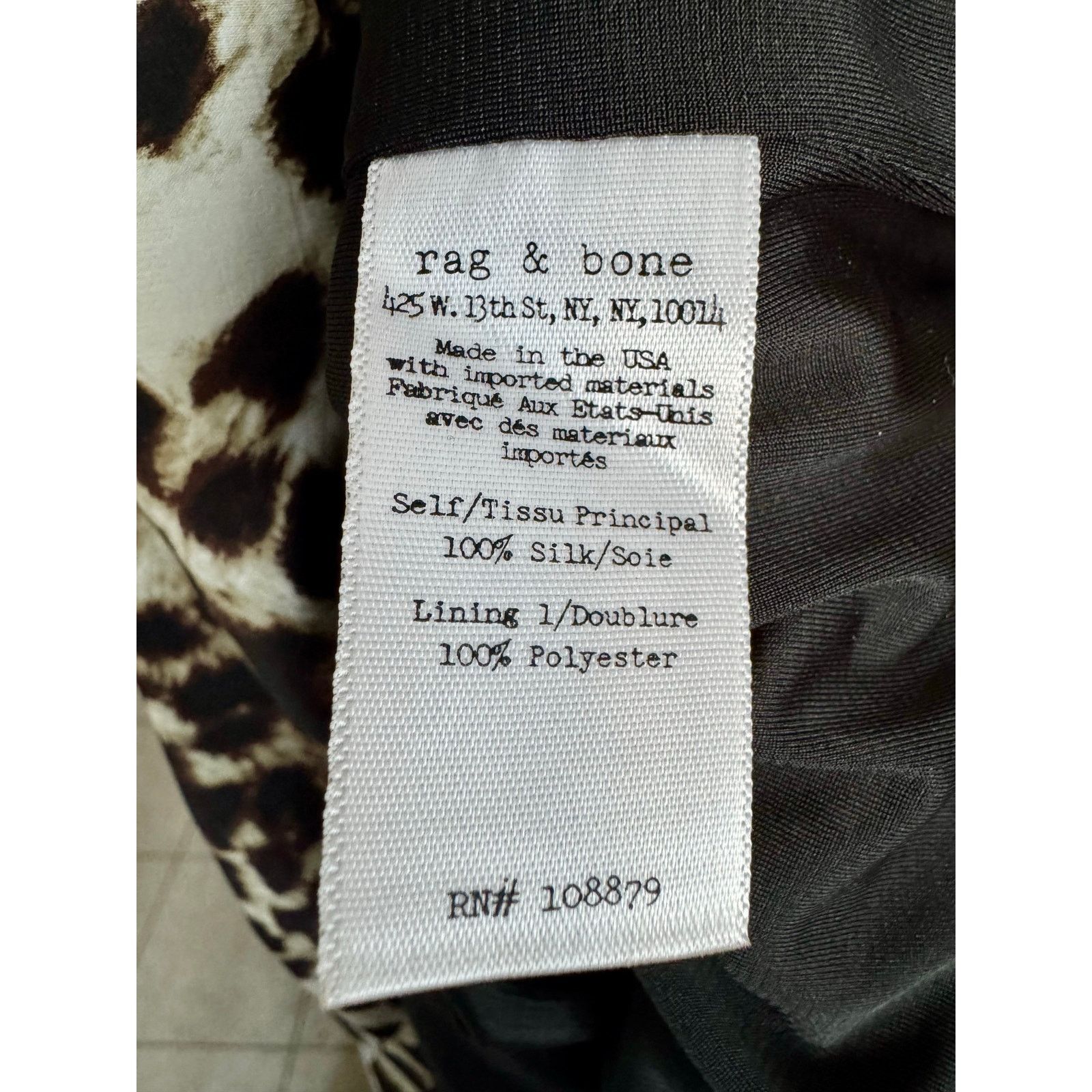 Rag & Bone Rag & Bone Leopard Print Silk Dress sz 2 Size XS / US 0-2 / IT 36-38 - 9 Thumbnail