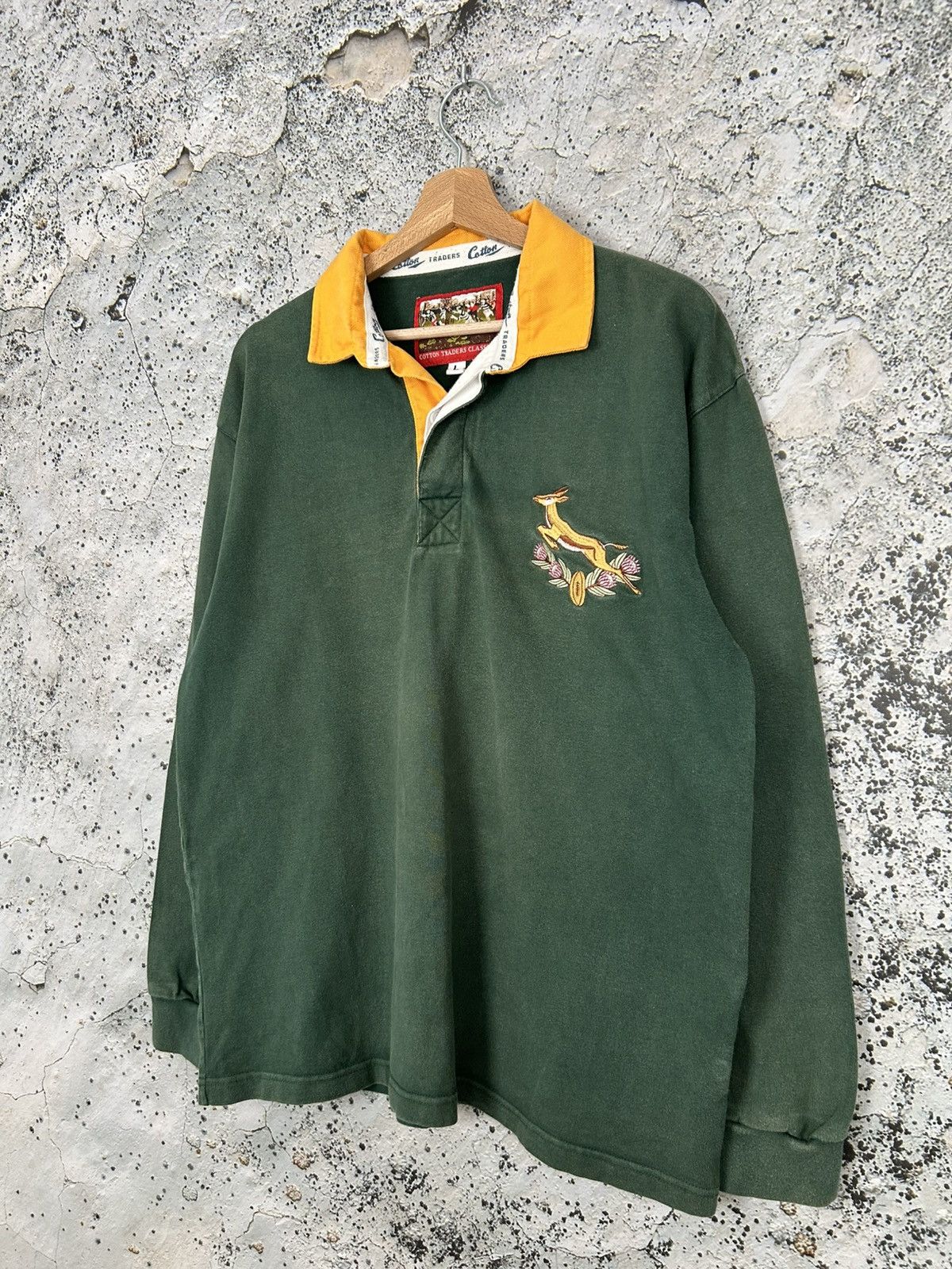 Cotton Traders Vintage South Africa Cotton Traders Rugby Jersey 90s Rare Size US L / EU 52-54 / 3 - 2 Thumbnail