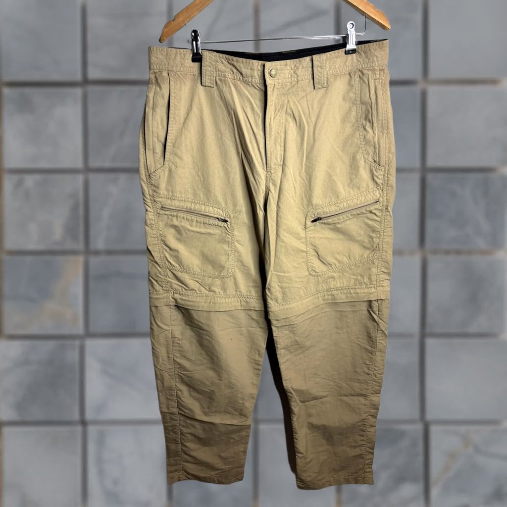Vintage L.L. Bean Pants Mens 36x34 Beige Nylon Quick Dry Pockets Zip Hiking Trail Casual Travel Summer 36W 34L Womens Mens Boys Girls Size US 36 / EU 52 - 1 Thumbnail