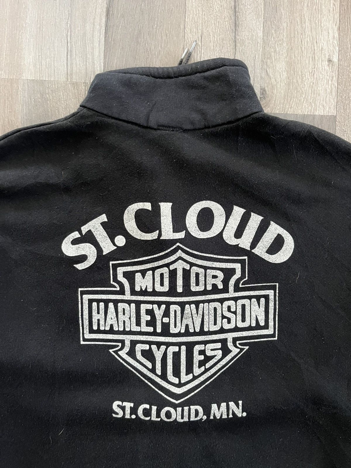 Harley Davidson 1986 St Cloud Minneapolis Harley Davidson 1/4 Zip Sweater Size US L / EU 52-54 / 3 - 4 Thumbnail