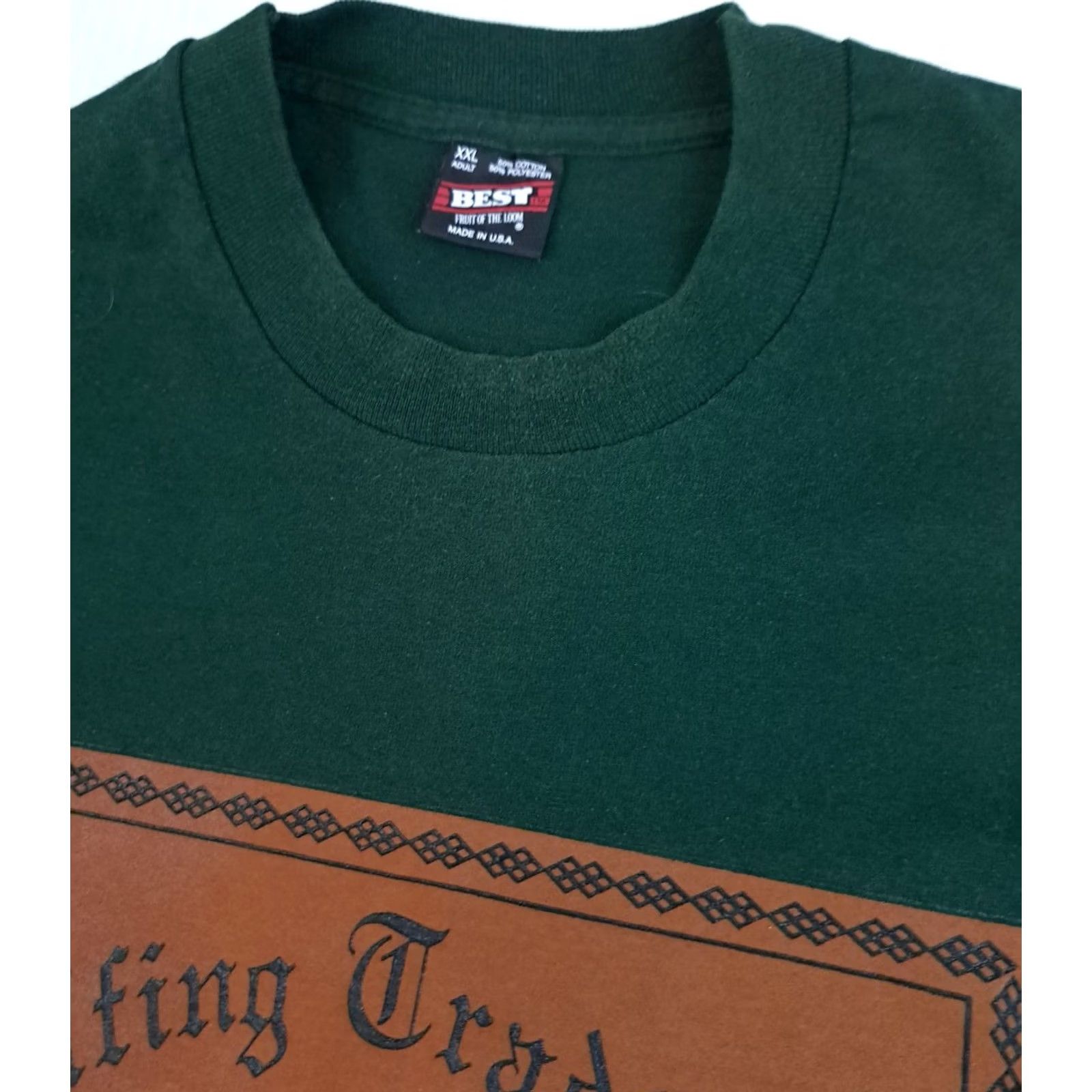 Fruit Of The Loom VINTAGE Fruit of the Loom T-Shirt Golf Printed USA Made Green 2XL Short Sleeve Crew Neck Unisex Adults Size US XXL / EU 58 / 5 - 3 Thumbnail