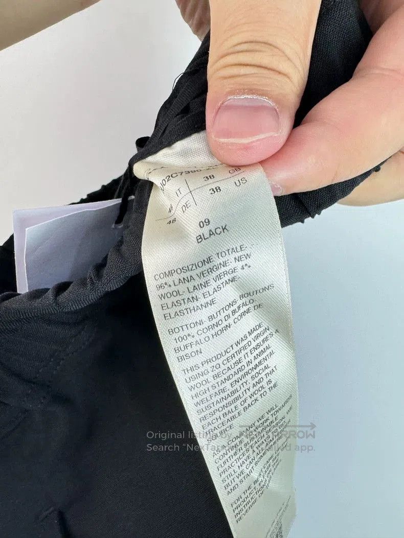 Rick Owens Rickowens Wool Drawstring Trousers. Size US 38 / EU 54 - 5 Thumbnail