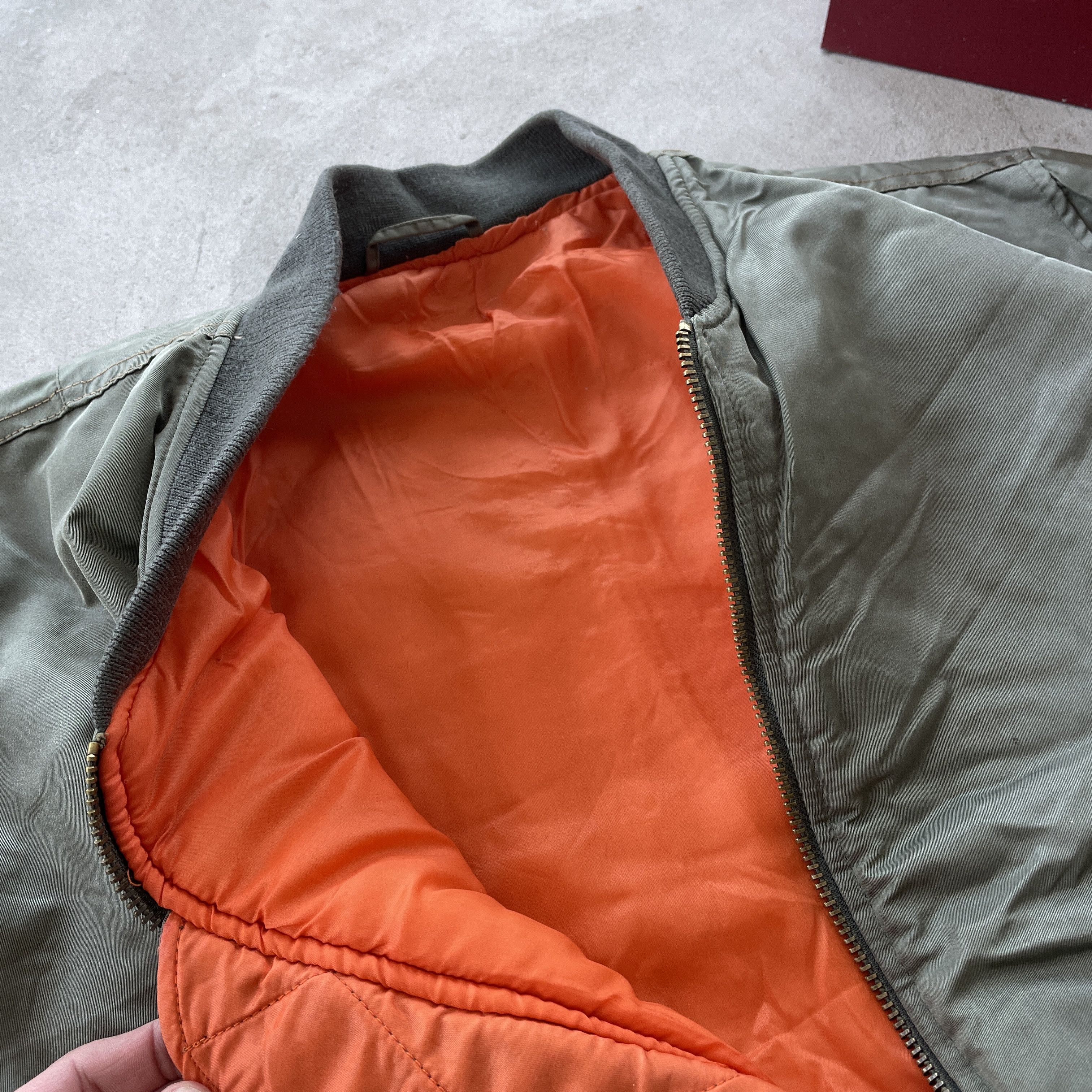 Vintage Vintage MA-1 Reversible Aviation Bomber Jacket Size US XL / EU 56 / 4 - 9 Thumbnail