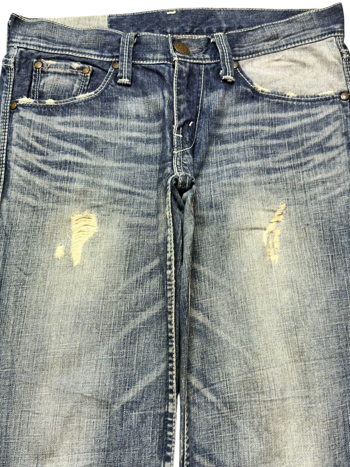 Levi's Vintage Clothing Vintage Levi’s LP903-00 Faded Ripped Distressed Denim Size US 32 / EU 48 - 2 Thumbnail