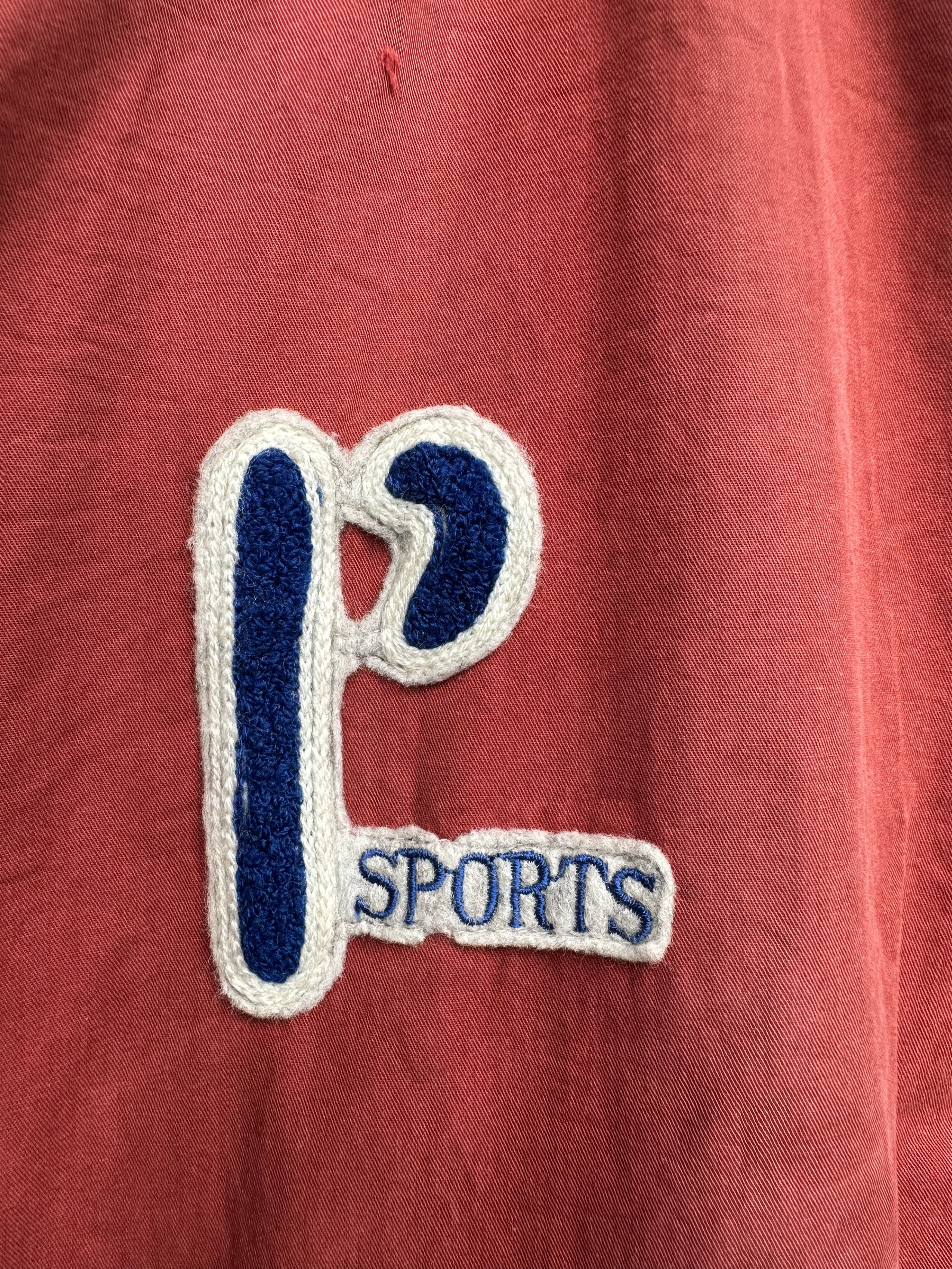 Mademoiselle Non Non Vintage 90s Papas Sports Logo Distressed Bomber Jacket Size US M / EU 48-50 / 2 - 17 Thumbnail