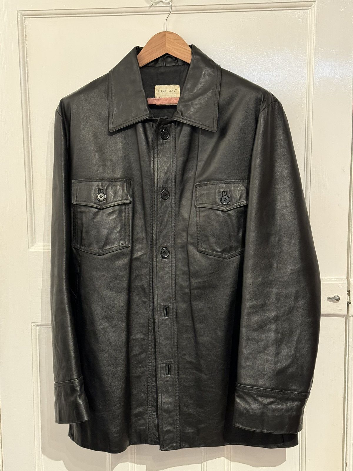 Helmut Lang Helmut Lang Leather Blazer/Coat 1997 Archive | Grailed