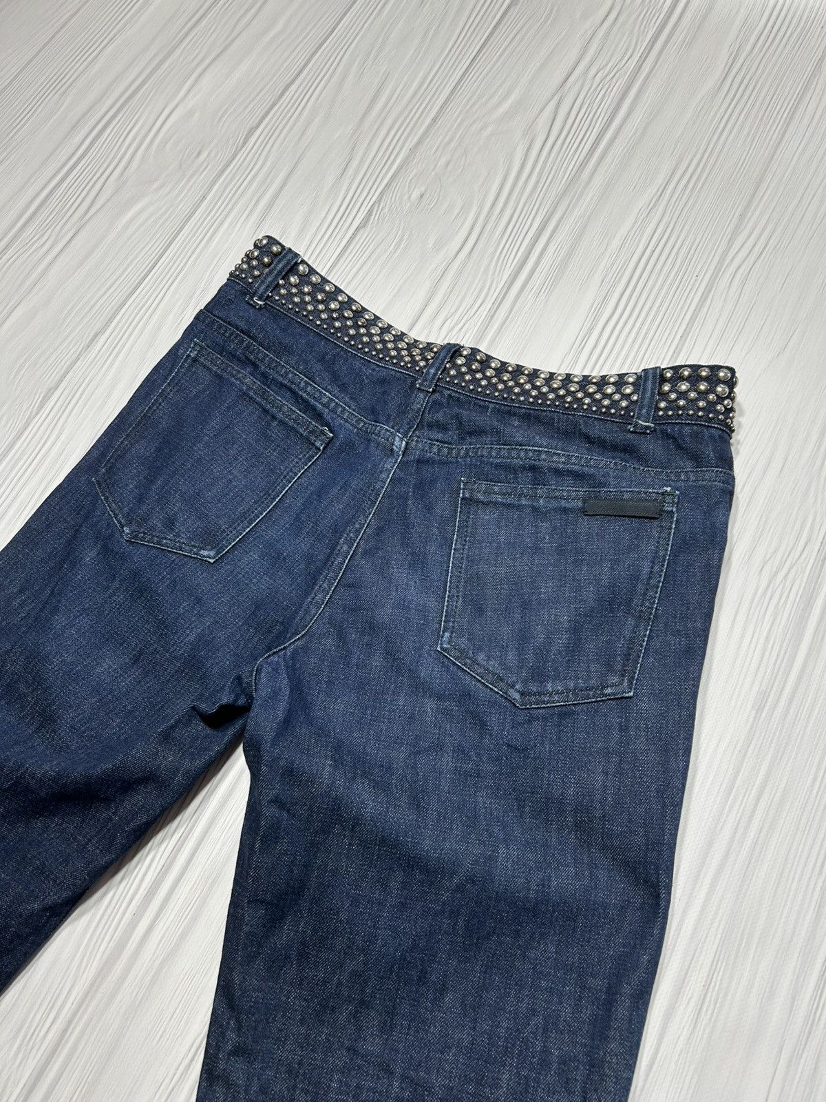 Prada Prada SS12 Studded Waistband Denim Pants Size 33 Size US 33 - 10 Thumbnail