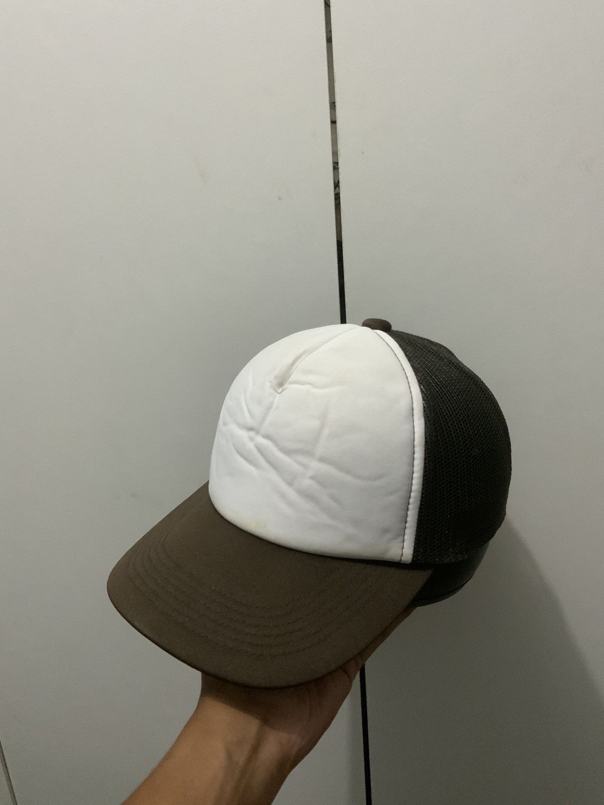 Japanese Brand Plain Brown Trucker Hat Size ONE SIZE - 1 Thumbnail