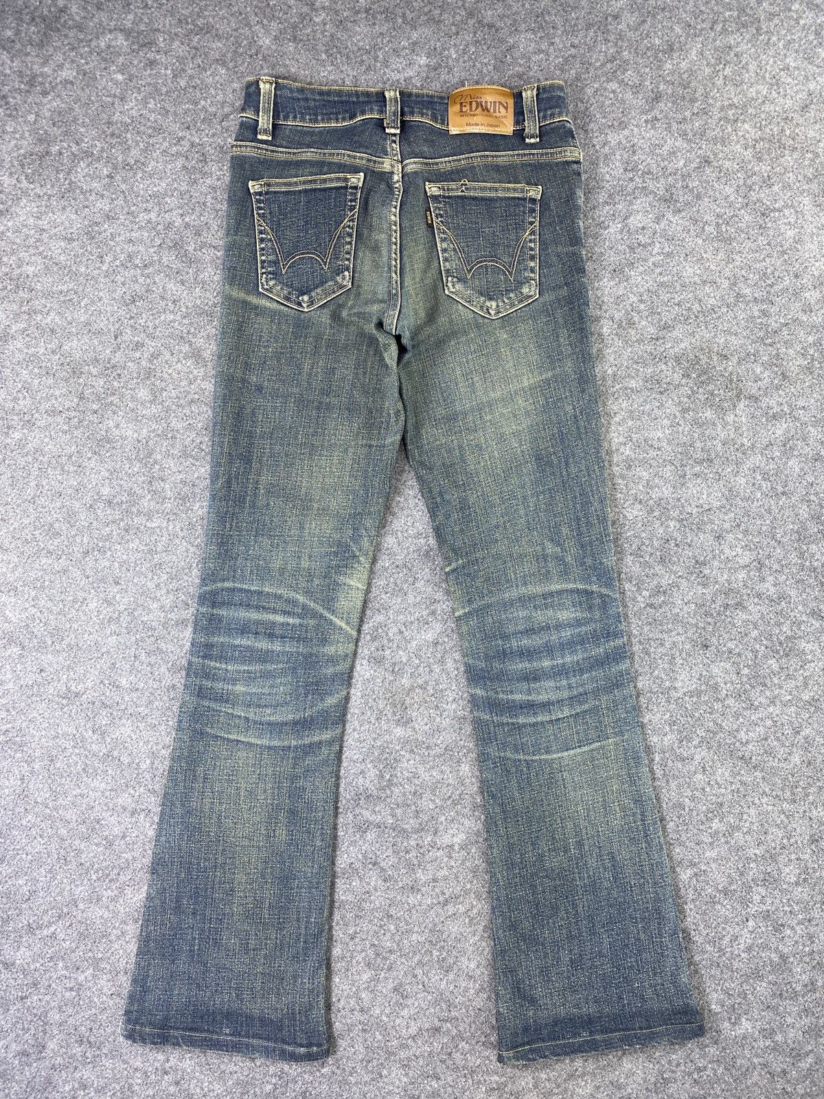 Edwin × Japanese Brand × Jean Miss Edwin Flare Blue Wash Jeans - J1052 Size 27" / US 4 / IT 40 - 4 Thumbnail