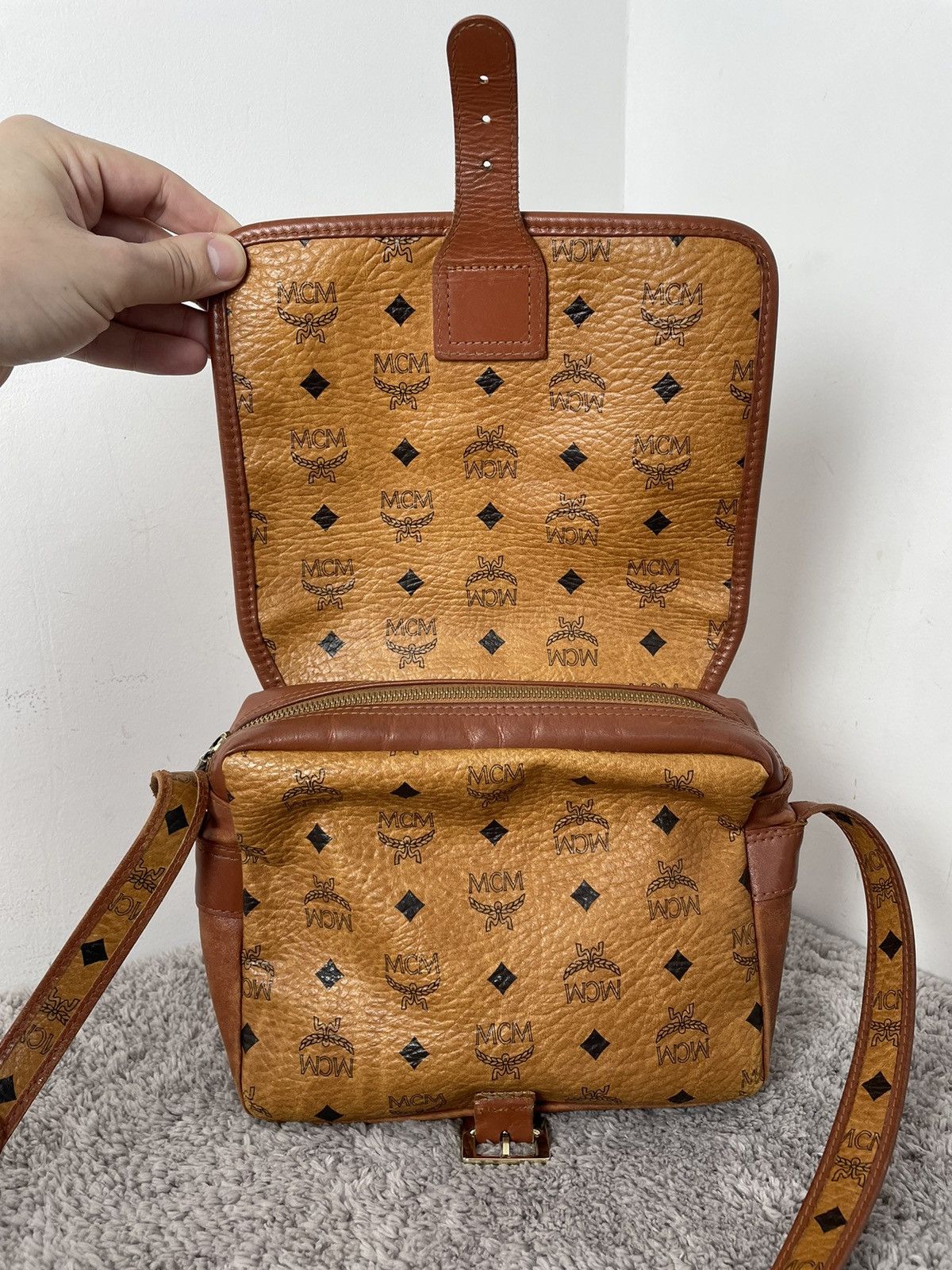 MCM MCM messenger Crossbody Bag monogram N0190 Size ONE SIZE - 10 Thumbnail