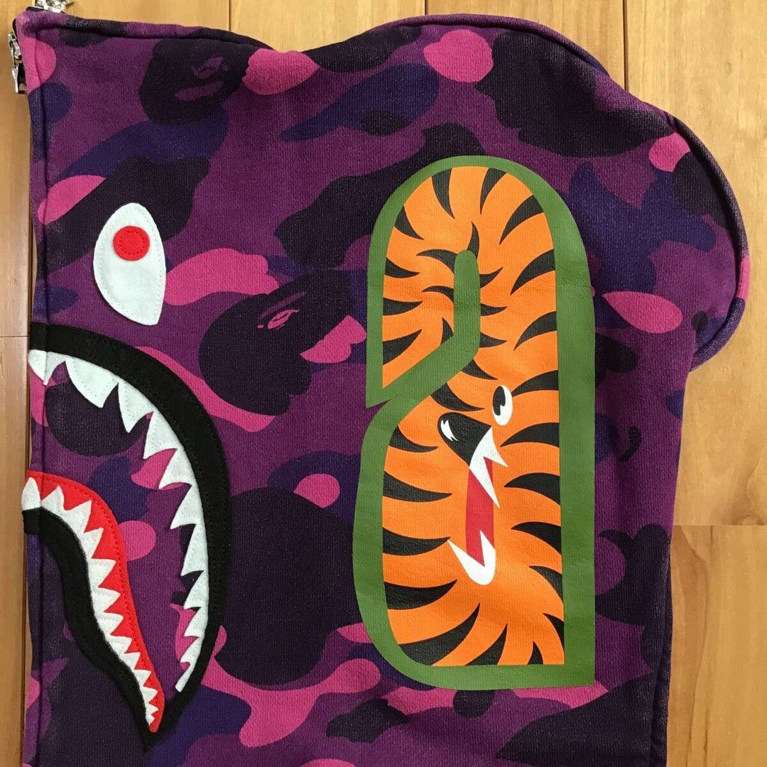 Bape BAPE Purple camo x Blue camo separate shark full zip hoodie Size US XL / EU 56 / 4 - 6 Thumbnail
