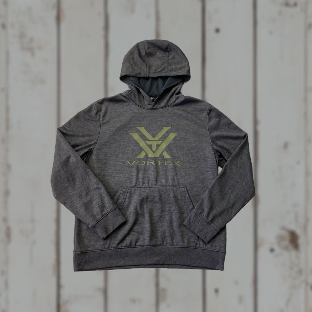 Logo 7 Vortex Hoodie Mens XL Gray Pullover Long Sleeve Logo Polyester Sweatshirt Size US XL / EU 56 / 4 - 1 Thumbnail