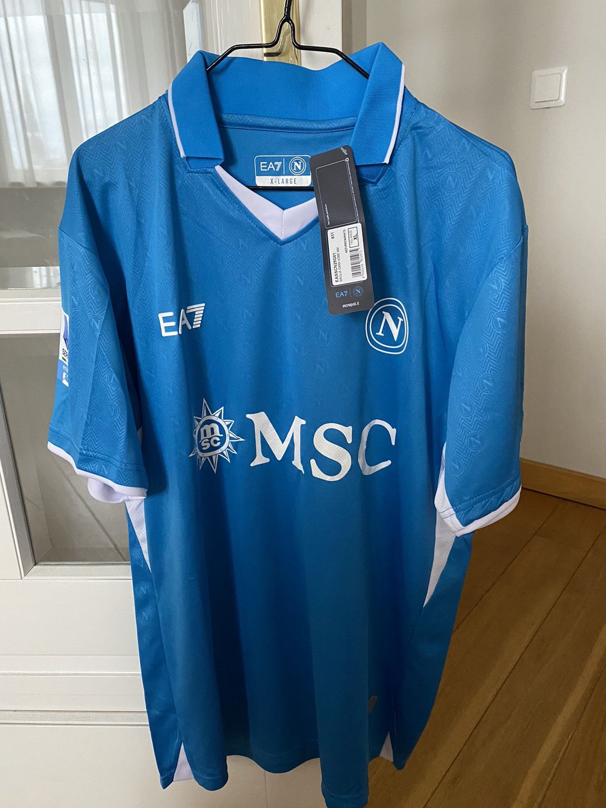 Emporio Armani Jersey EA 7 SSC NAPOLI DAVID NERES Size US XL / EU 56 / 4 - 1 Thumbnail