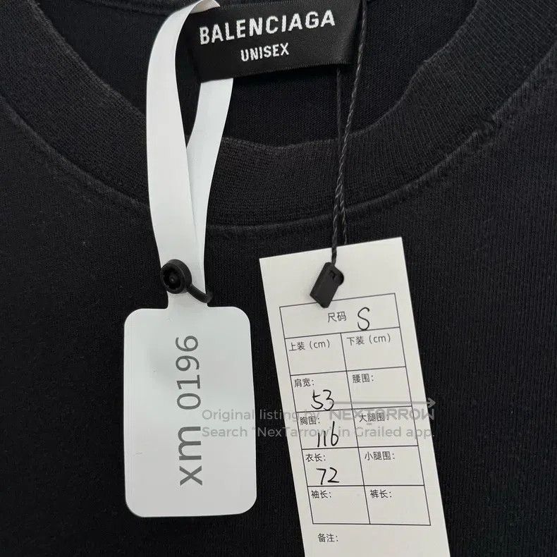 Balenciaga Balenciaga Black Graffiti Logo Short Sleeve Size US S / EU 44-46 / 1 - 4 Thumbnail
