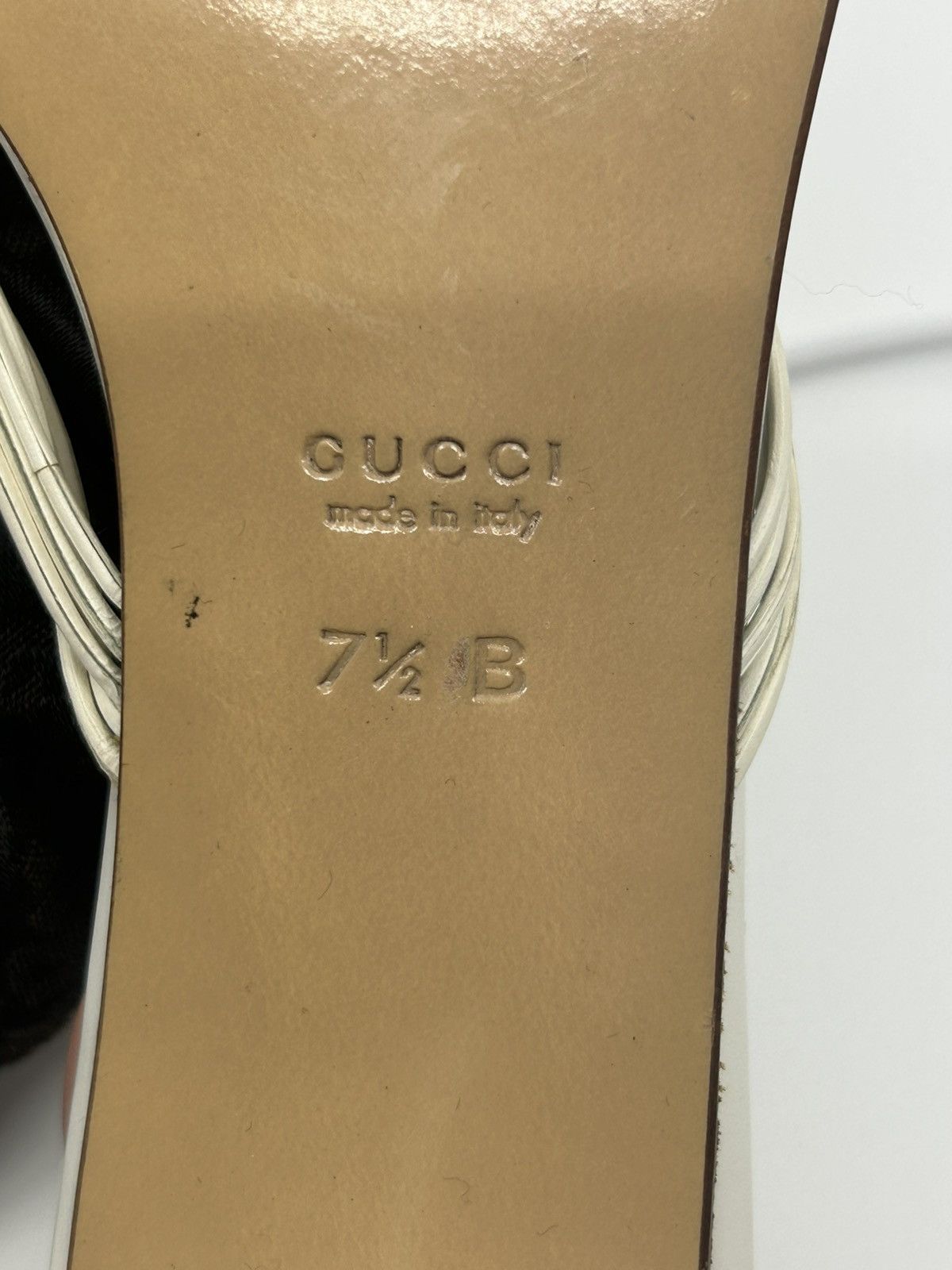 Gucci Gucci white woven leather mules Size US 7.5 / IT 37.5 - 3 Thumbnail