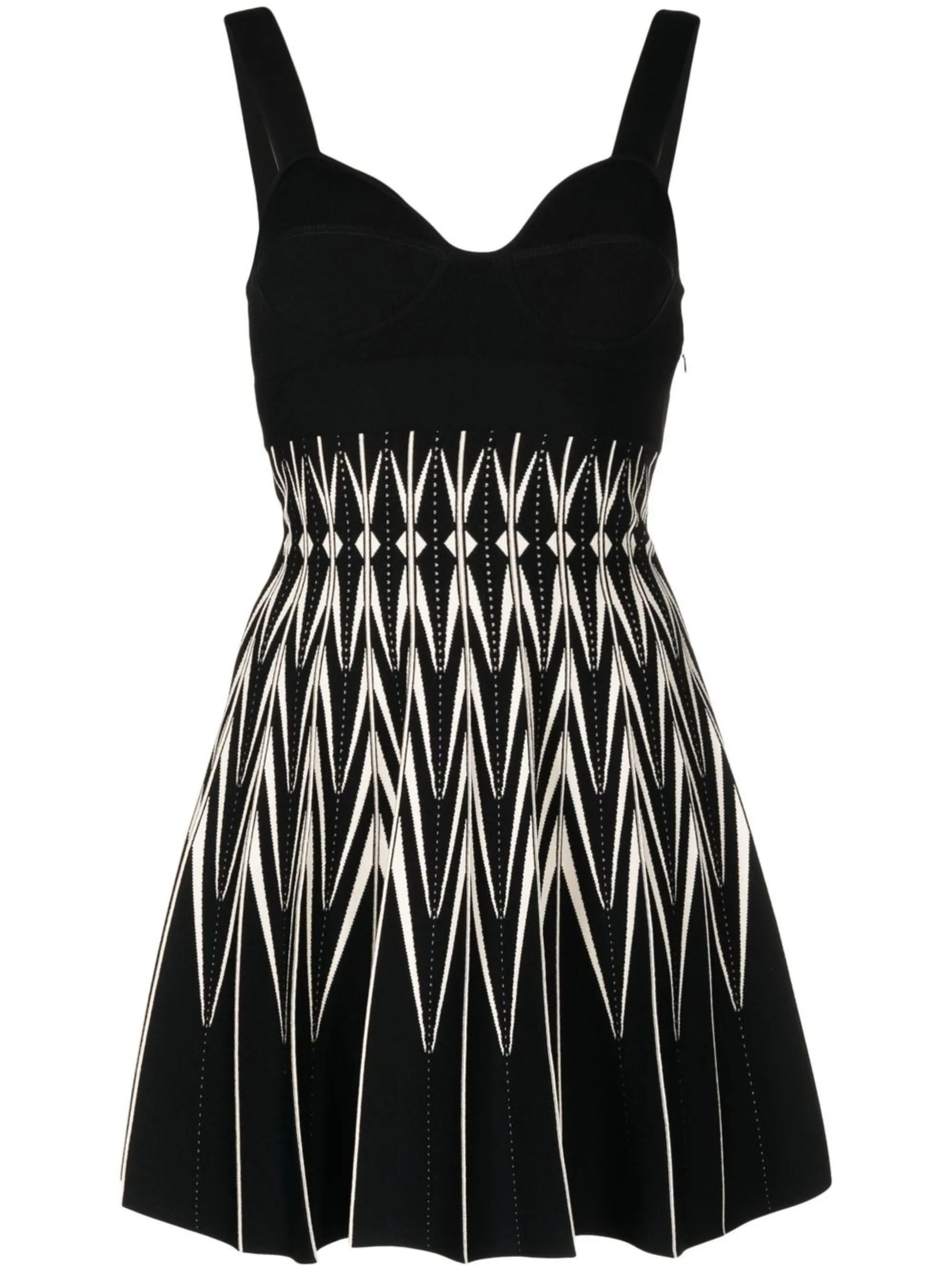 o1y0325 Mini Dress in Black & White