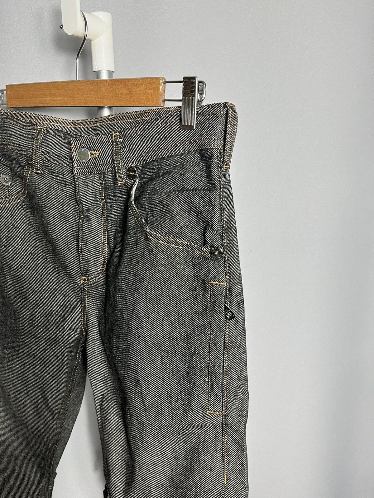 Neil Barrett Neil Barrett Black/Grey Selvedge Jeans Cuffed Hem Denim Mens Size US 32 / EU 48 - 7 Thumbnail