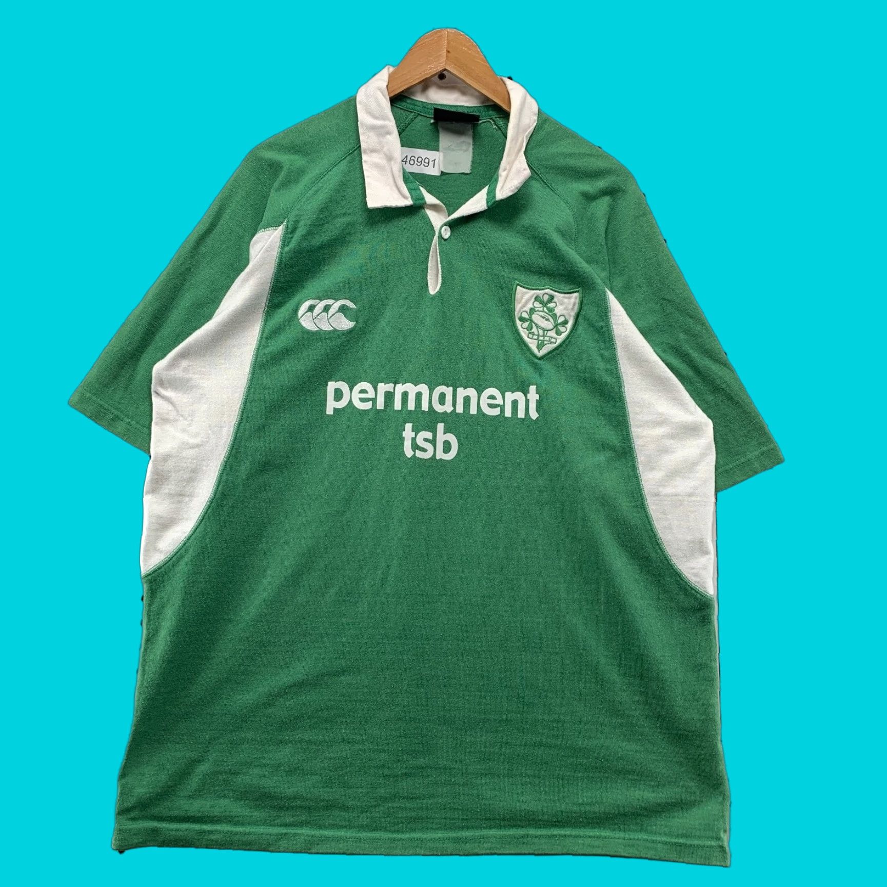 Vintage VINTAGE Canterbury Ireland Rugby Shirt Mens XL Green Embroidered 2005 Size US XL / EU 56 / 4 - 1 Thumbnail