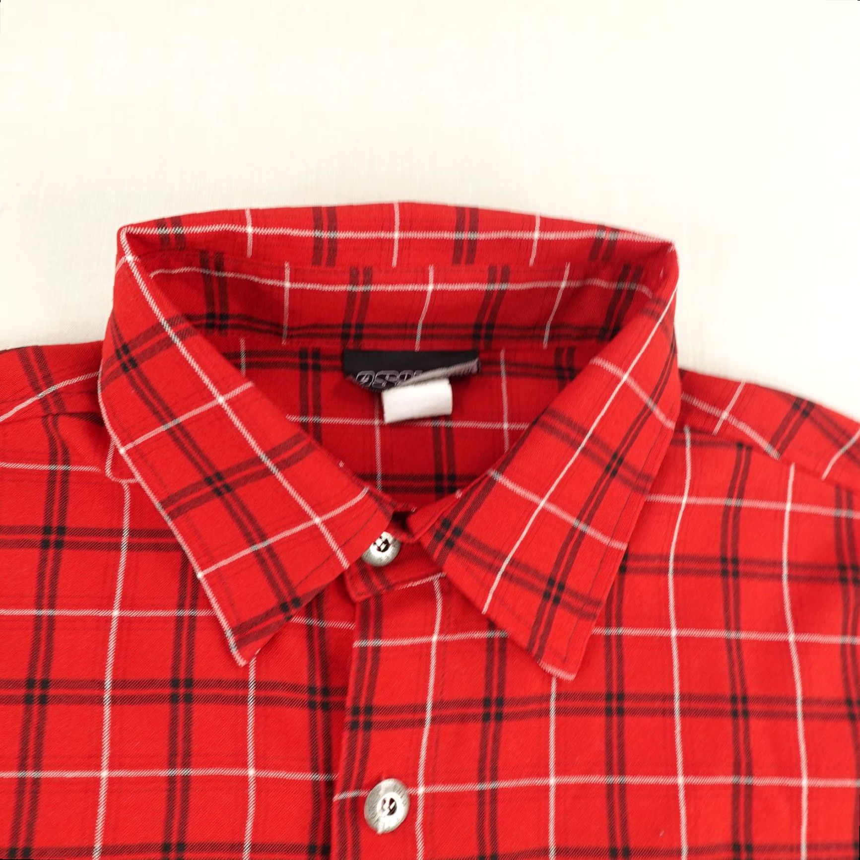 Vintage Vintage Solo Semore Shirt Mens Medium Red Plaid Button Up Made In USA Camp 90s Size US M / EU 48-50 / 2 - 2 Thumbnail