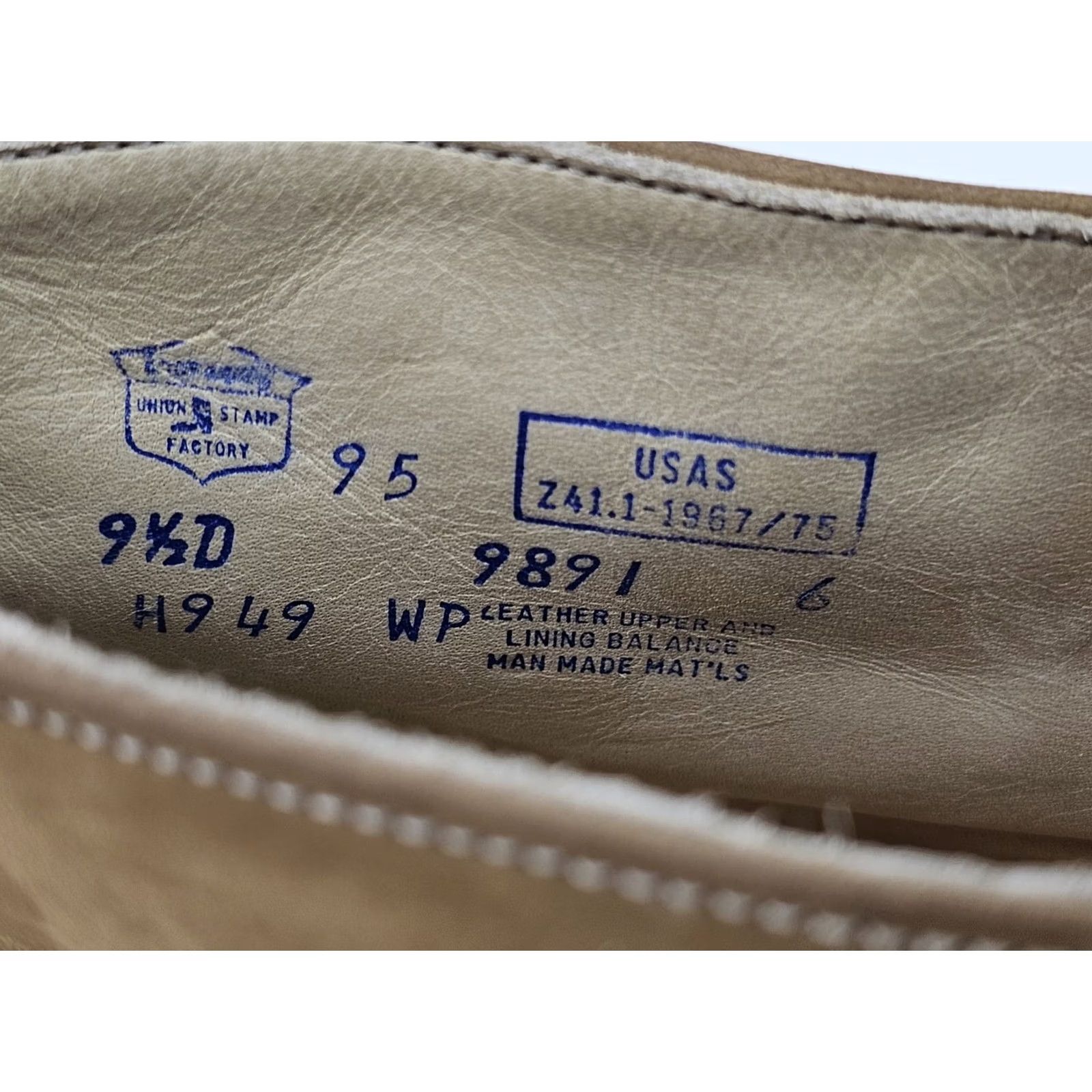 Vintage VINTAGE Hy-Test Anchor Plane Mid Top Leather Shoe Men 9.5D Brown Leather Slip On Safety Footwear Casual Mens Size US M / EU 48-50 / 2 - 2 Thumbnail