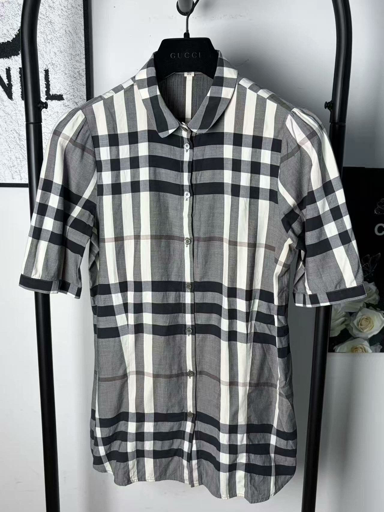 Burberry Burberry Plaid White Shirt m Men Size US M / EU 48-50 / 2 - 1 Thumbnail