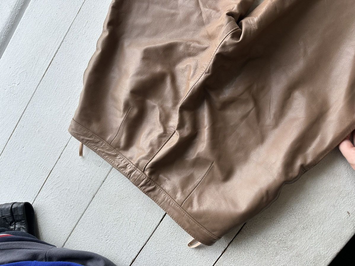 Leather × Vintage 🚨Vintage leather pants motorcycles BROWN LUXURY Y2K Size 25" / US 0 / IT 36 - 11 Thumbnail