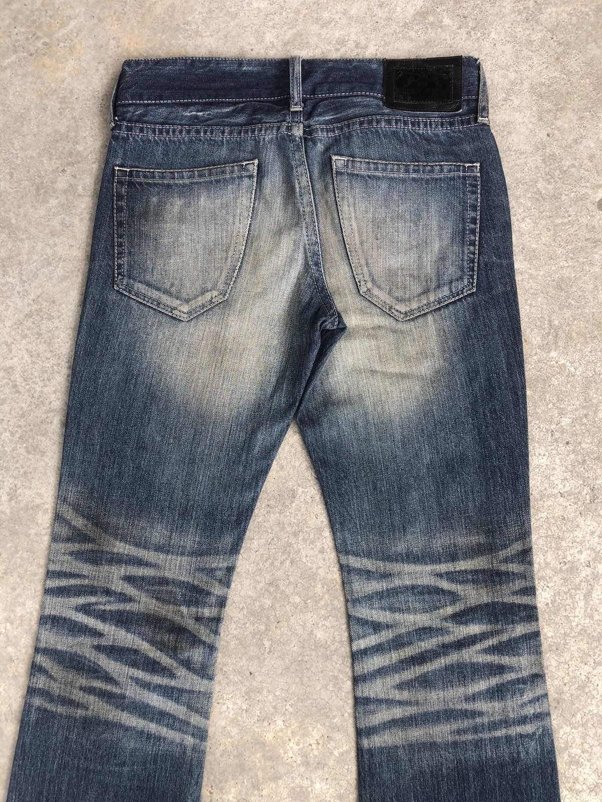 パンツ \"MURDER LICENSE\" WrinkleDustyFlaredDenim MURDER LICENSE WrinkleDustyFlaredDenim