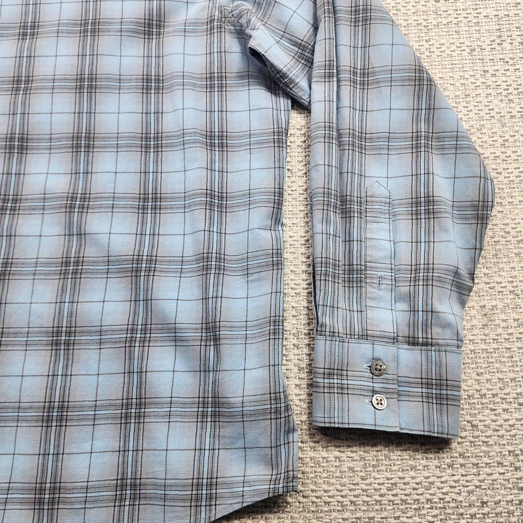 John Varvatos John Varvatos U.S.A. Shirt Mens 2XL Blue Plaid Long Sleeve Button Down Cotton Size US XXL / EU 58 / 5 - 2 Thumbnail