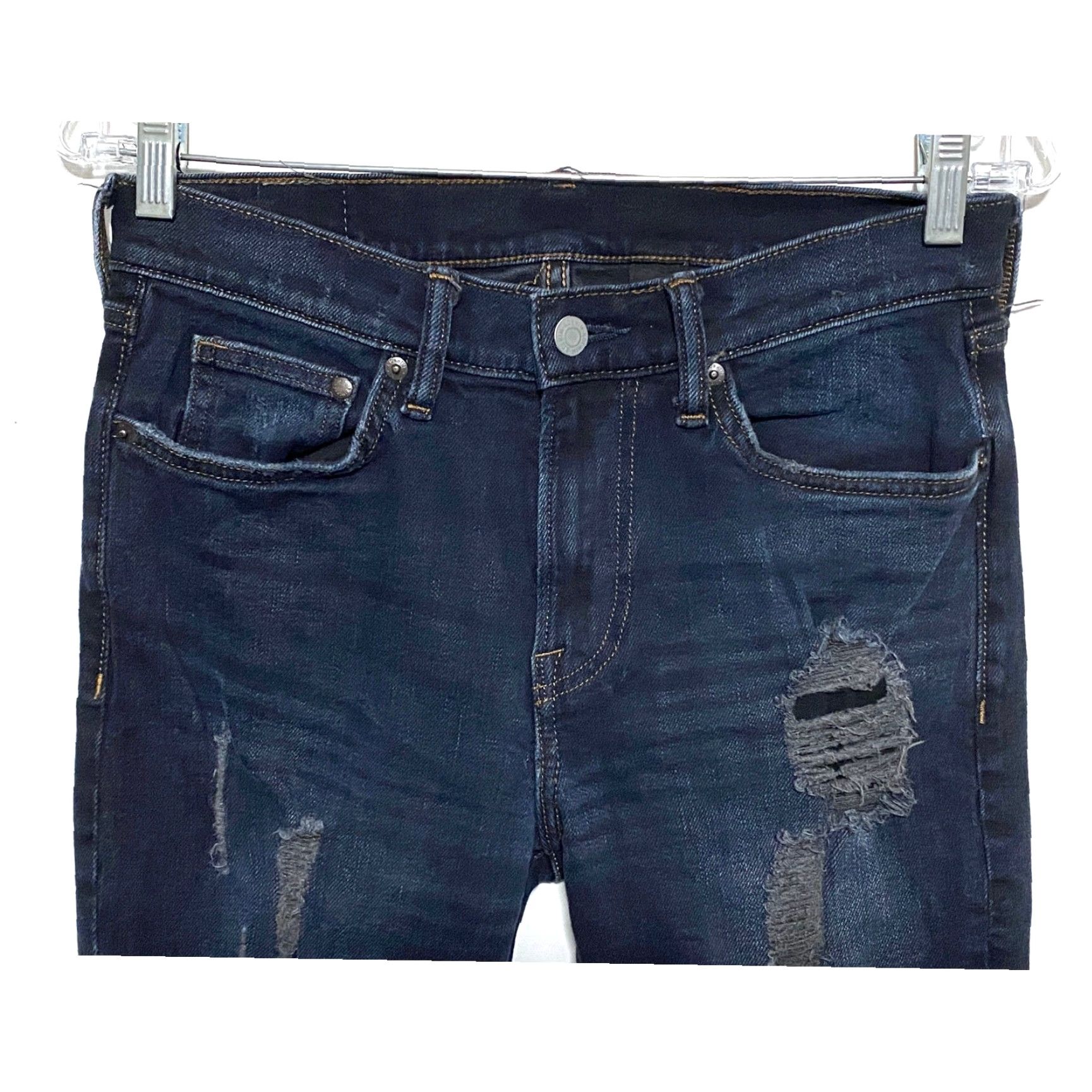 H&M H&M Denim Skinny Jeans Mens 28 Regular 30 Inseam Distressed Rip Grunge Stretch Pockets Jeans Boys? Size US 28 / EU 44 - 5 Thumbnail