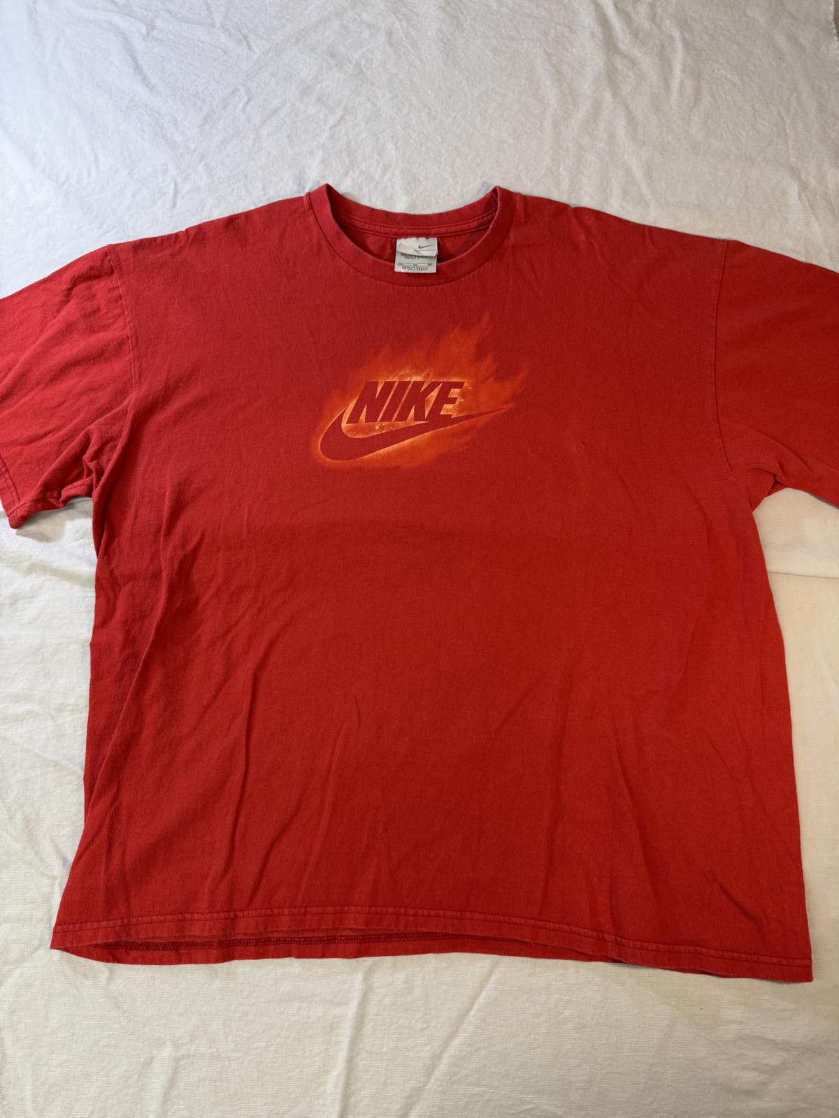 Nike Y2K Fire Nike Grey Tag T-shirt Nike Go Like Hell XL Size US XL / EU 56 / 4 - 2 Thumbnail