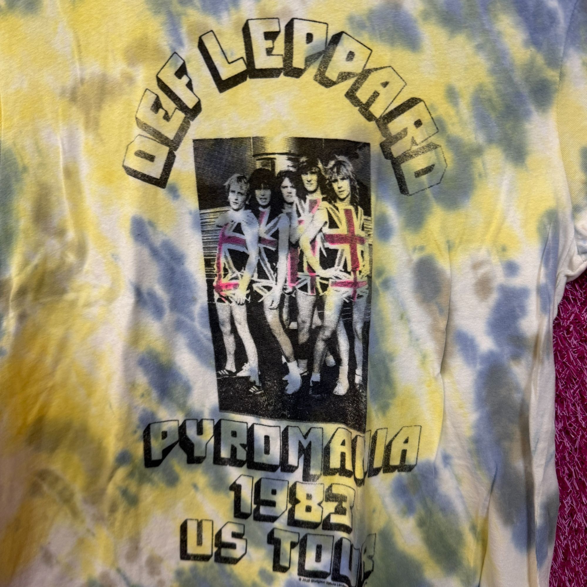 Def Leppard Def Leppard Pyromania 1983 US Tour Heavy Metal Tie Dye Top M Size US M / EU 48-50 / 2 - 2 Thumbnail